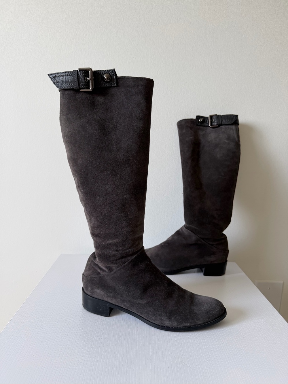 Browns Couture Italian Suede Tall Boots